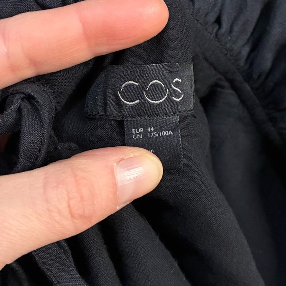 COS Linen Ruffle Neck Dress - Picture 8 of 9